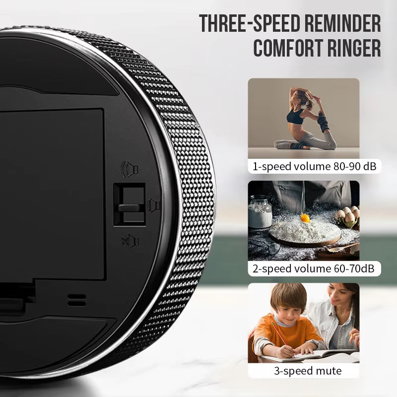 Digital Magnetic Kitchen Timer - LED Display