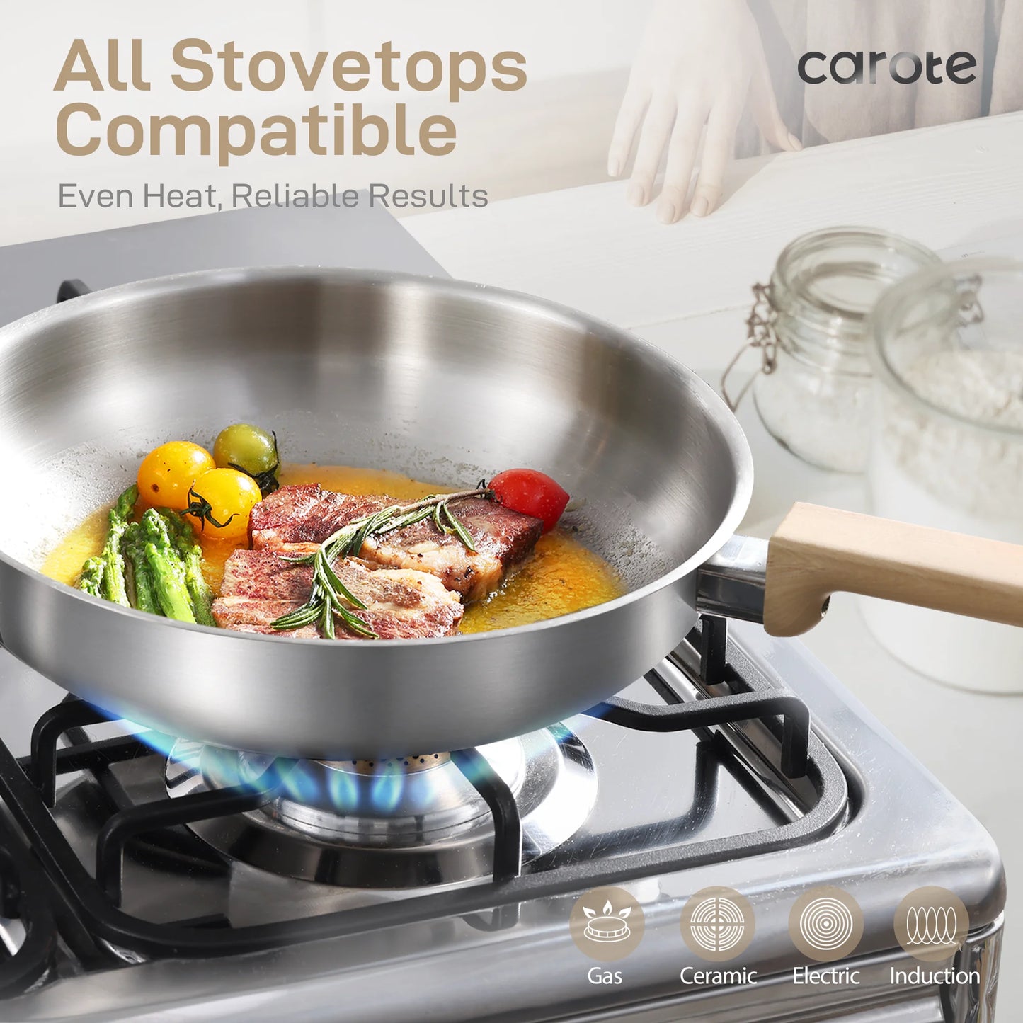 7-Piece Stainless Steel Cookware Set