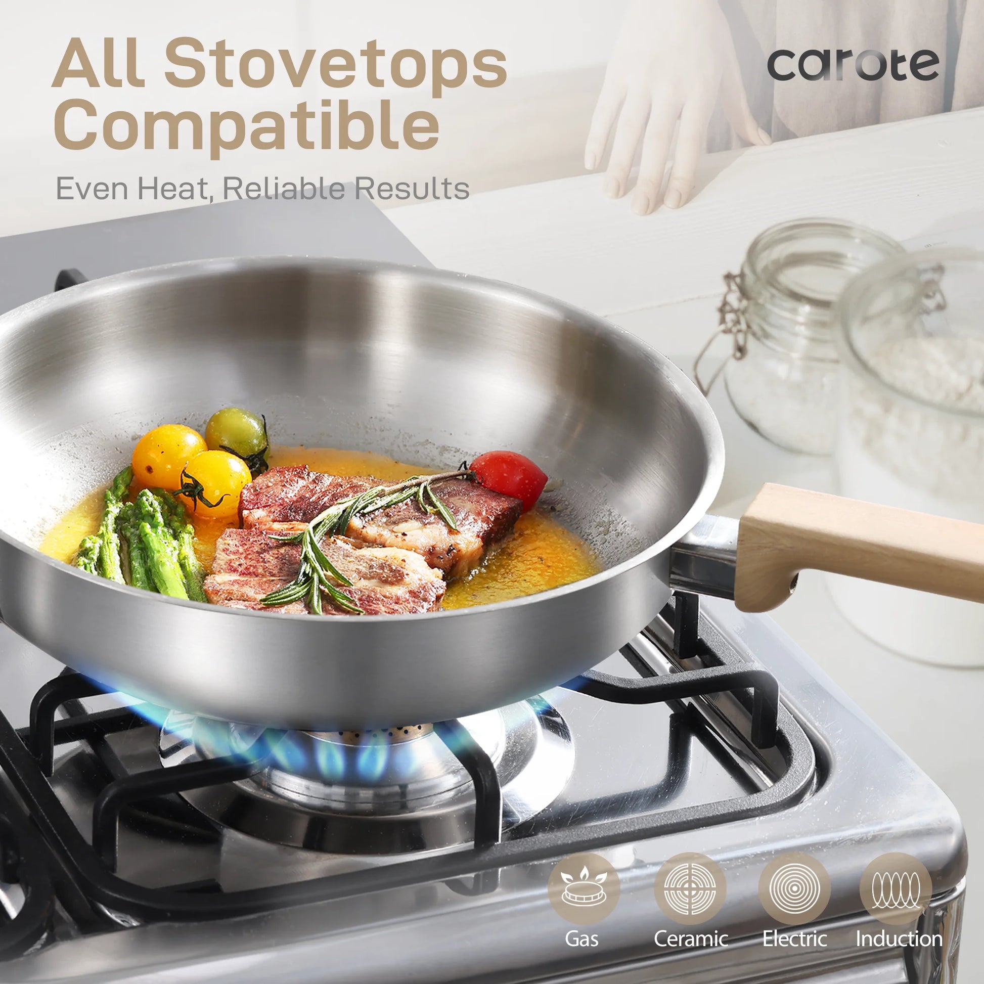 7-Piece Stainless Steel Cookware Set