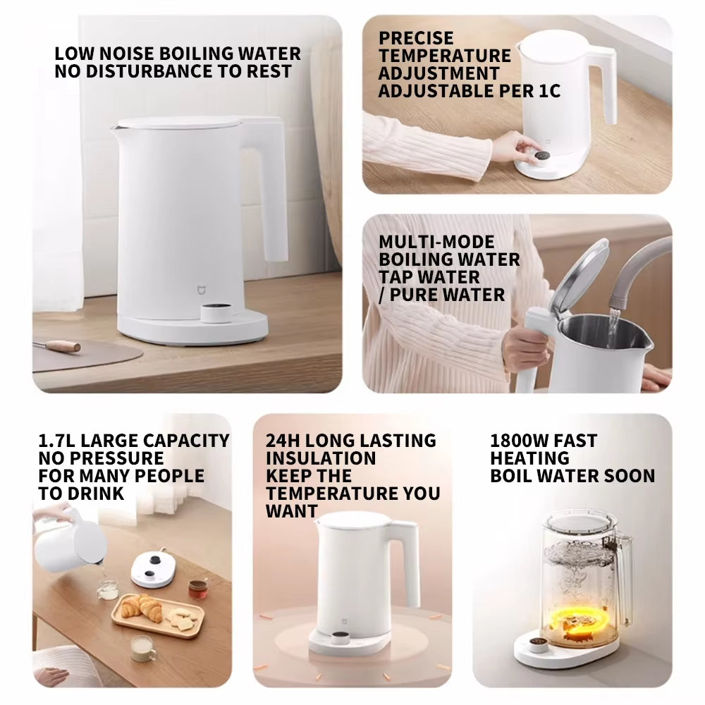 XIAOMI  Smart Kettle 2 Pro Electric Kettles Kitchen Appliances 