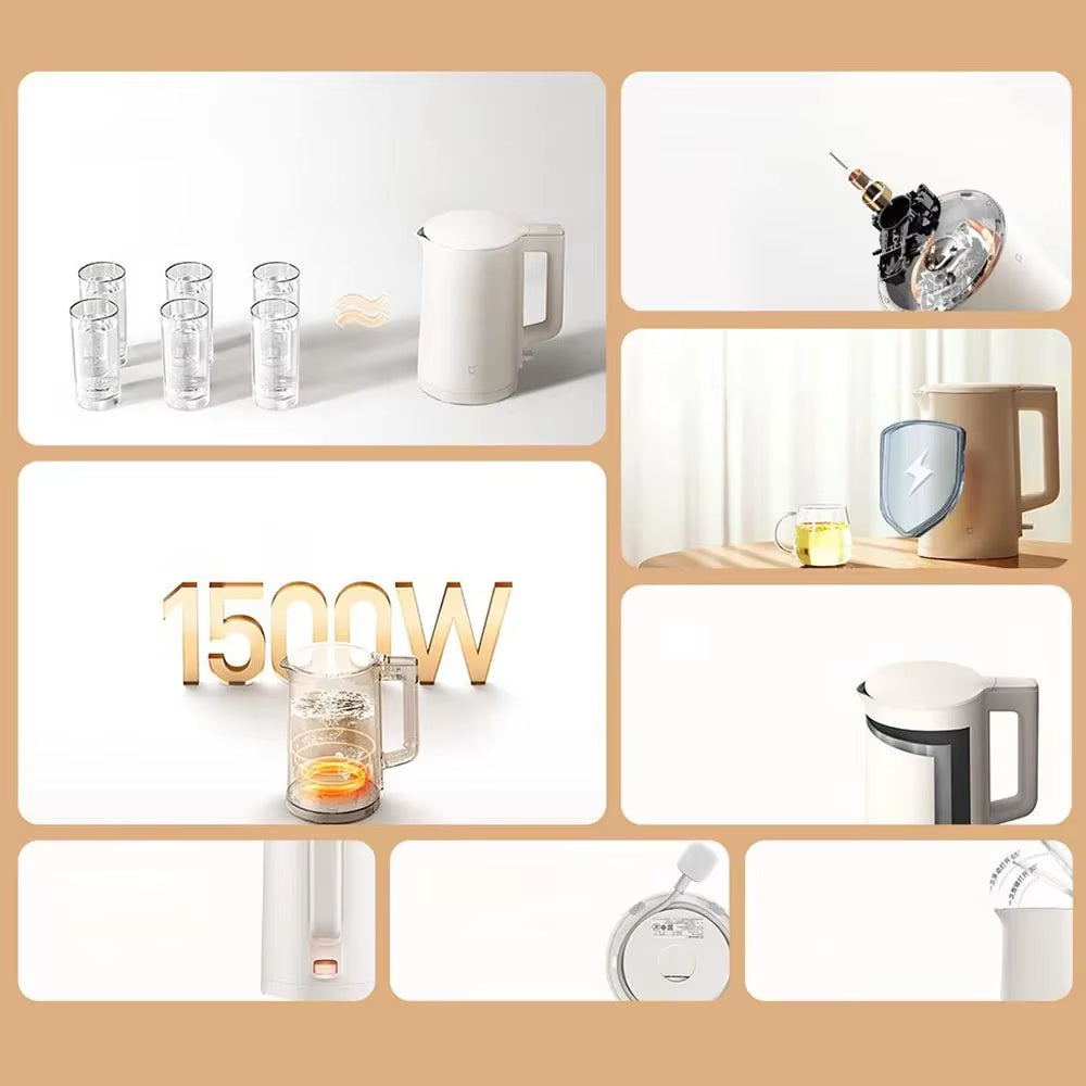 MIJIA Electric Kettle C1 Fast Hot Boiling Stainless 1500W Water Kettle Teapot 1.5L Smart Electric Kettles for Home 220V