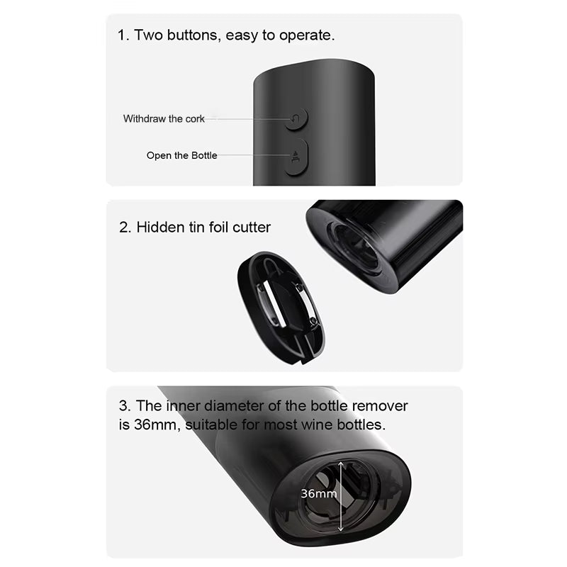 XIAOMI  Electric Bottle Opener for Red Wine Foil Cutter