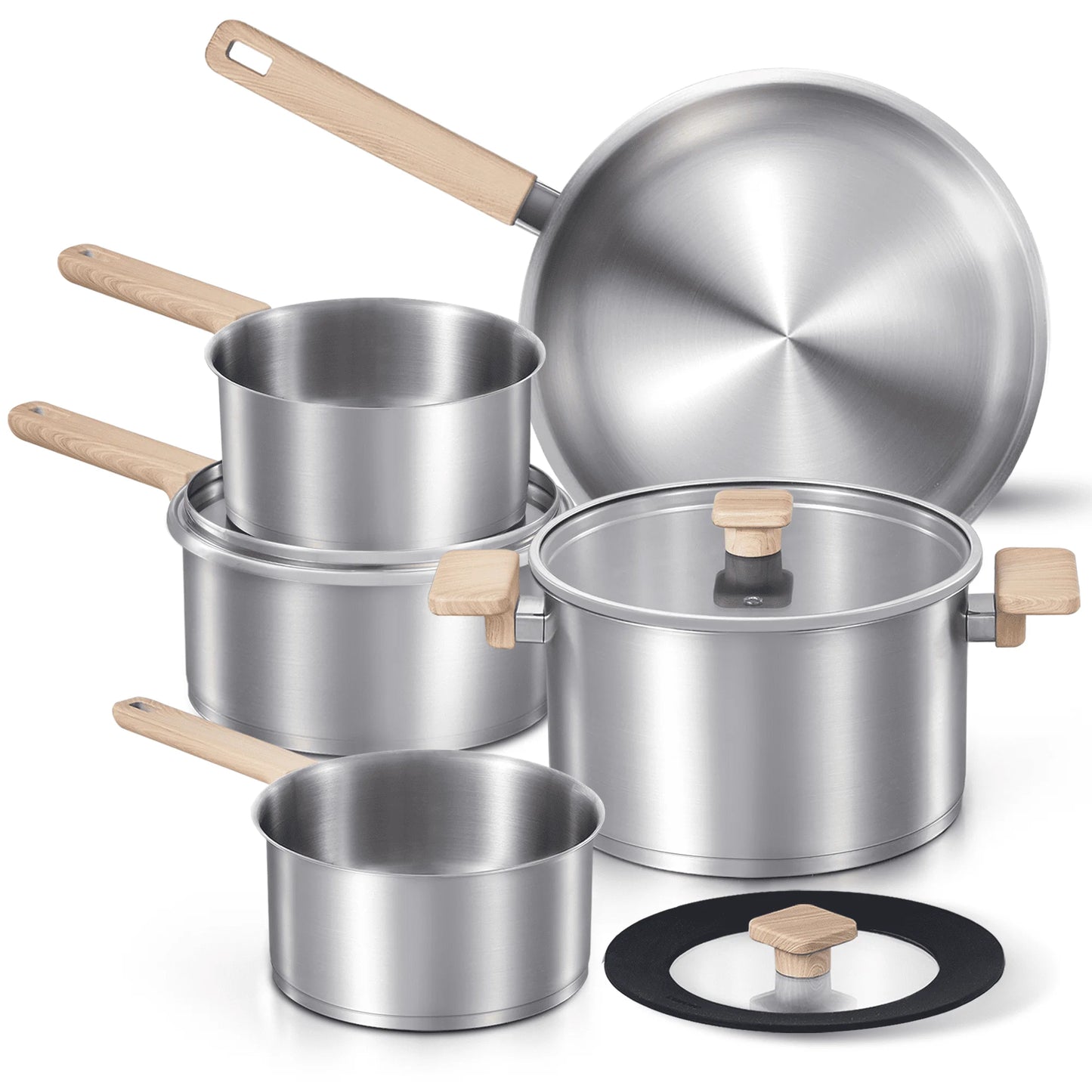 7-Piece Stainless Steel Cookware Set