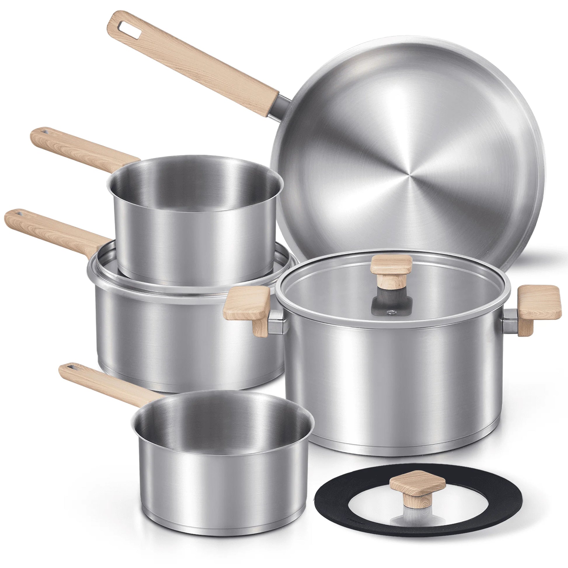 7-Piece Stainless Steel Cookware Set